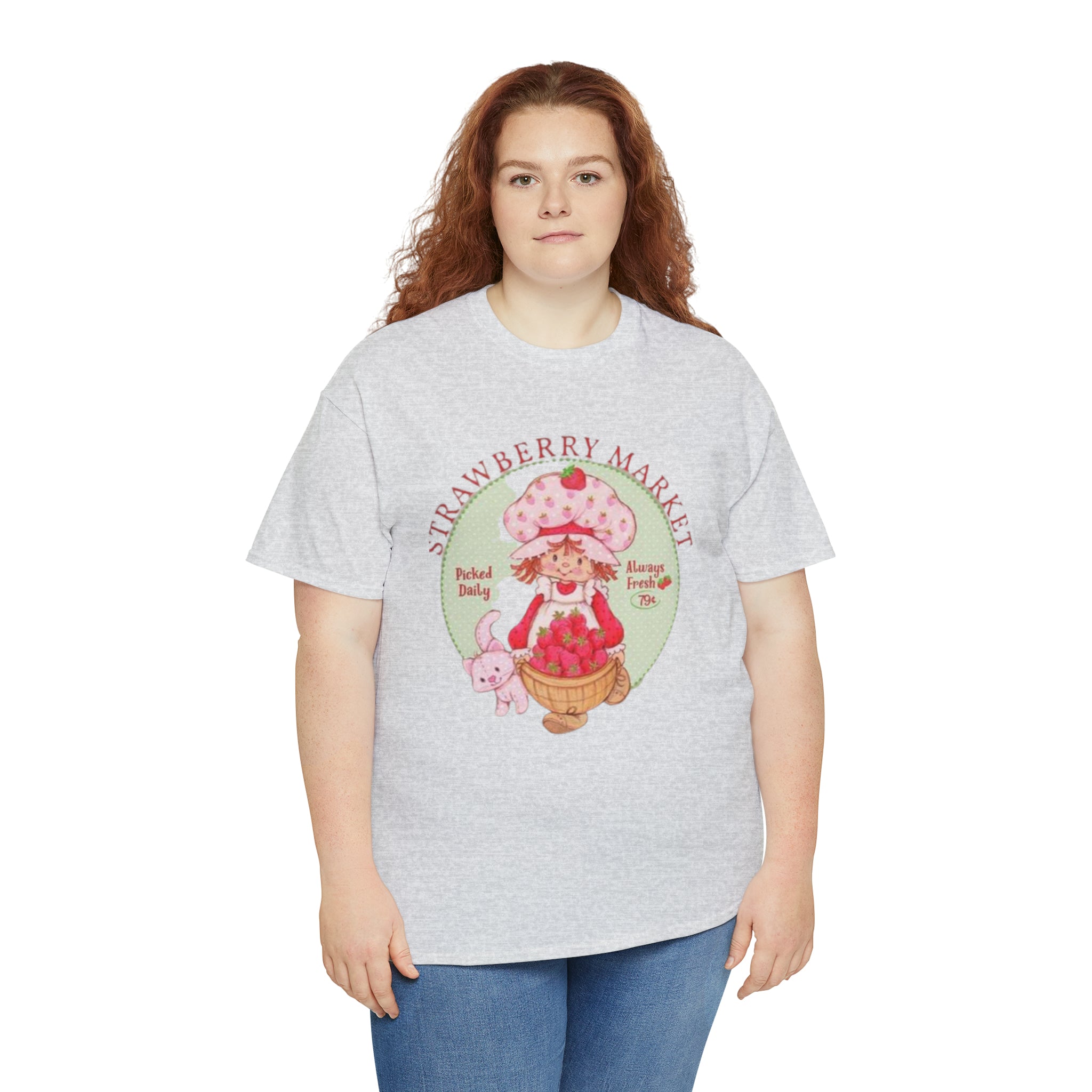 Strawberry Shortcake-  Unisex Heavy Cotton T-Shirt - Creations by Chris and Carlos